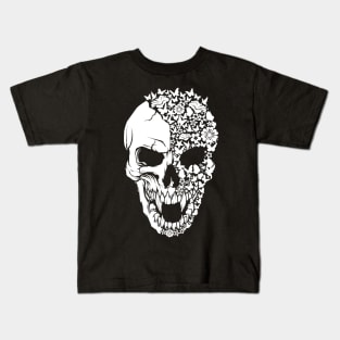 Vampire Skull Butterfly Kids T-Shirt